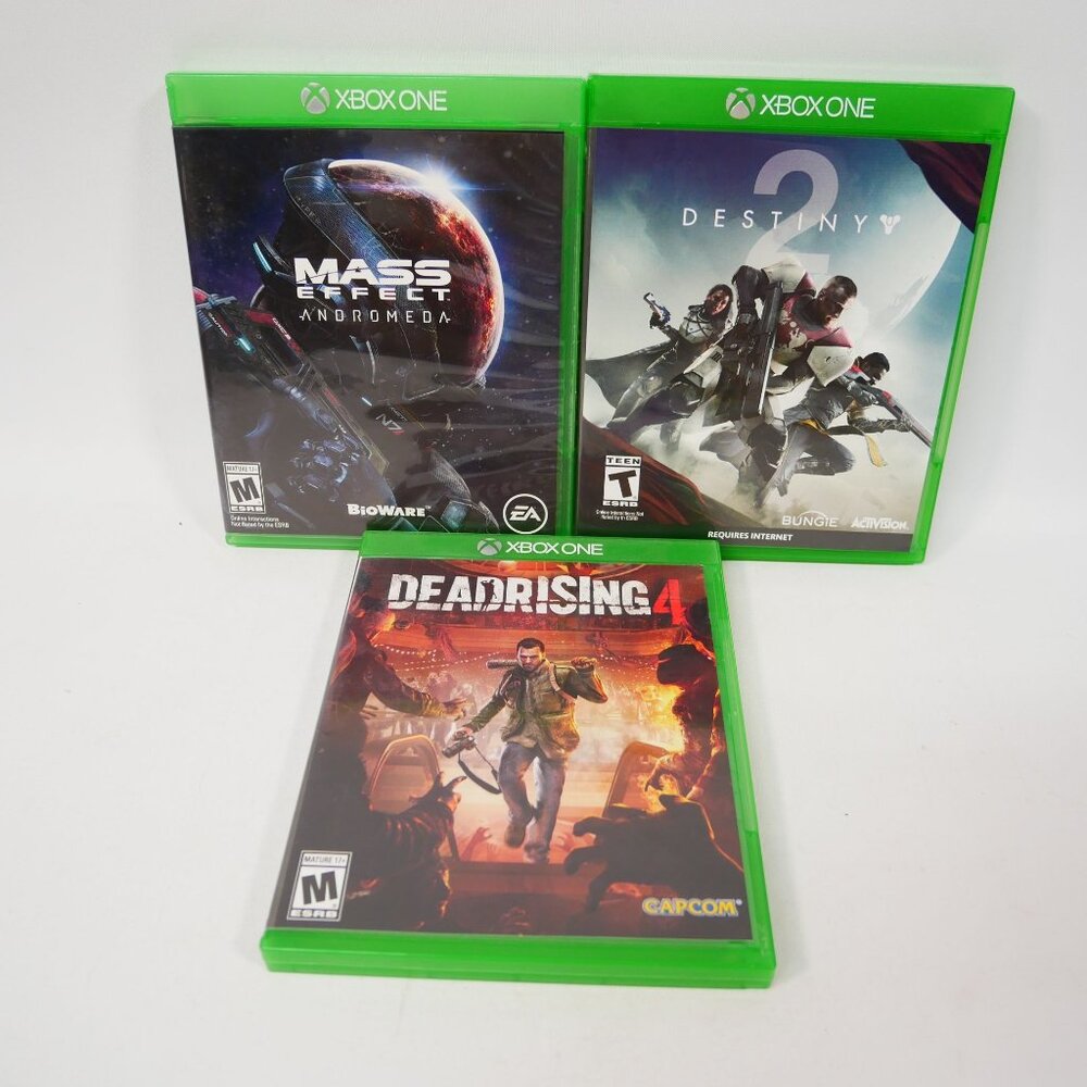 Mass Effect Andromeda + Destiny 2 + Dead Rising 4 Xbox One Game Bundle TESTED